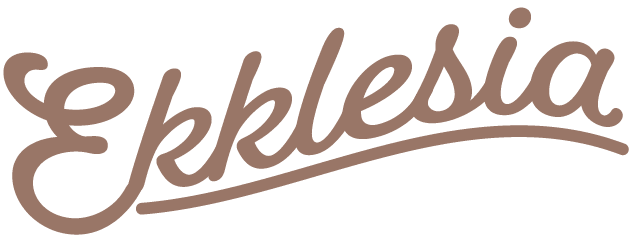 Typographic logo for the Ekklesia club at UC Santa Cruz